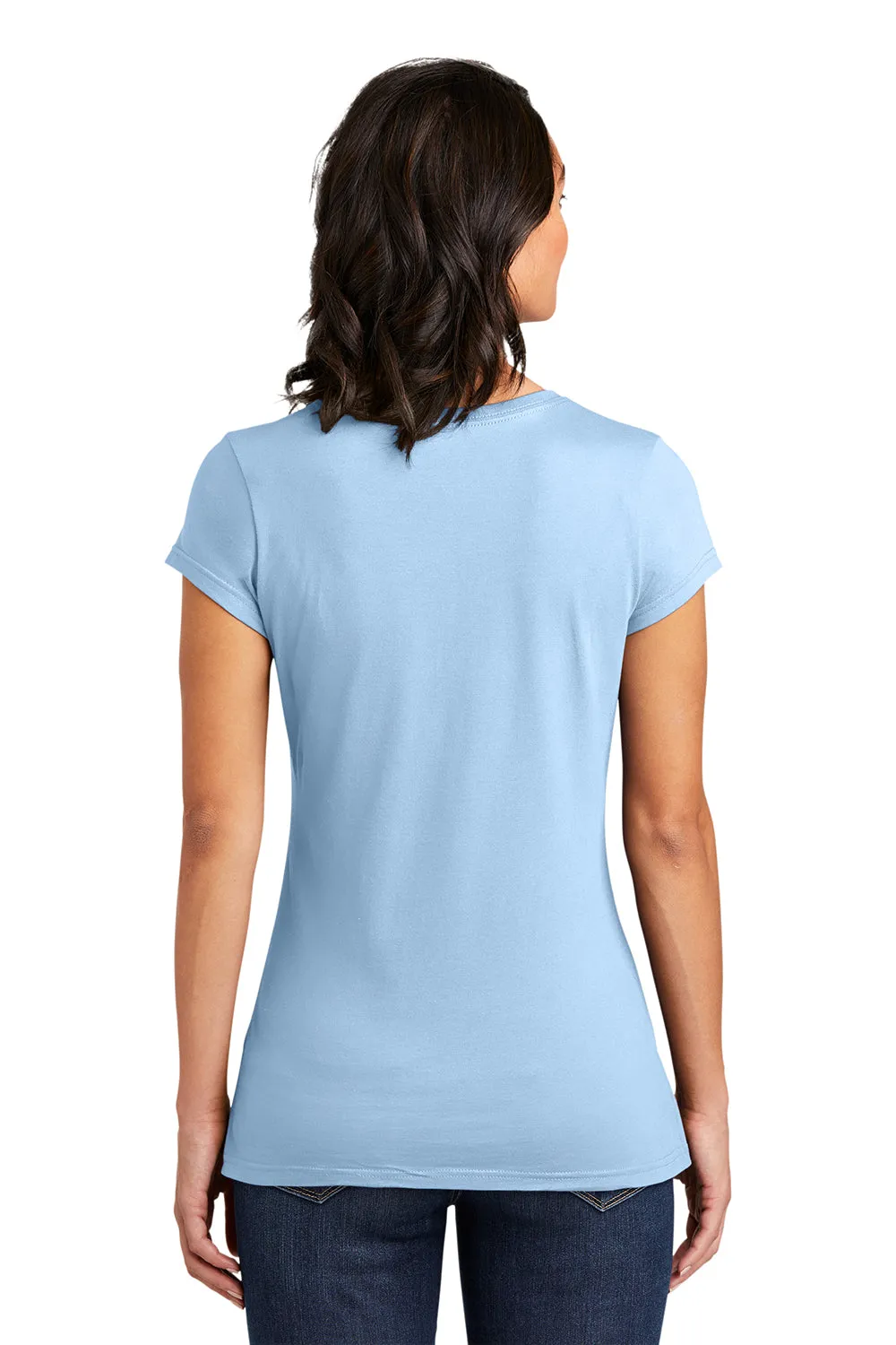 District Womens Very Important Short Sleeve Crewneck T-Shirt - Ice Blue - Closeout  Buy new Clothing District