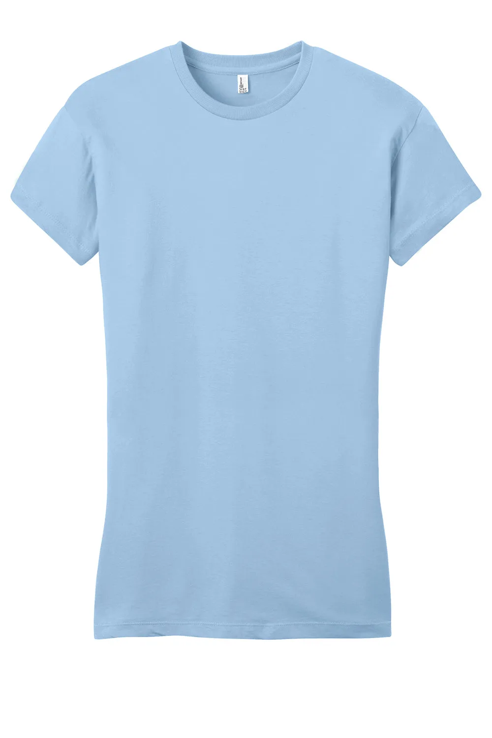 District Womens Very Important Short Sleeve Crewneck T-Shirt - Ice Blue - Closeout  Buy new Clothing District