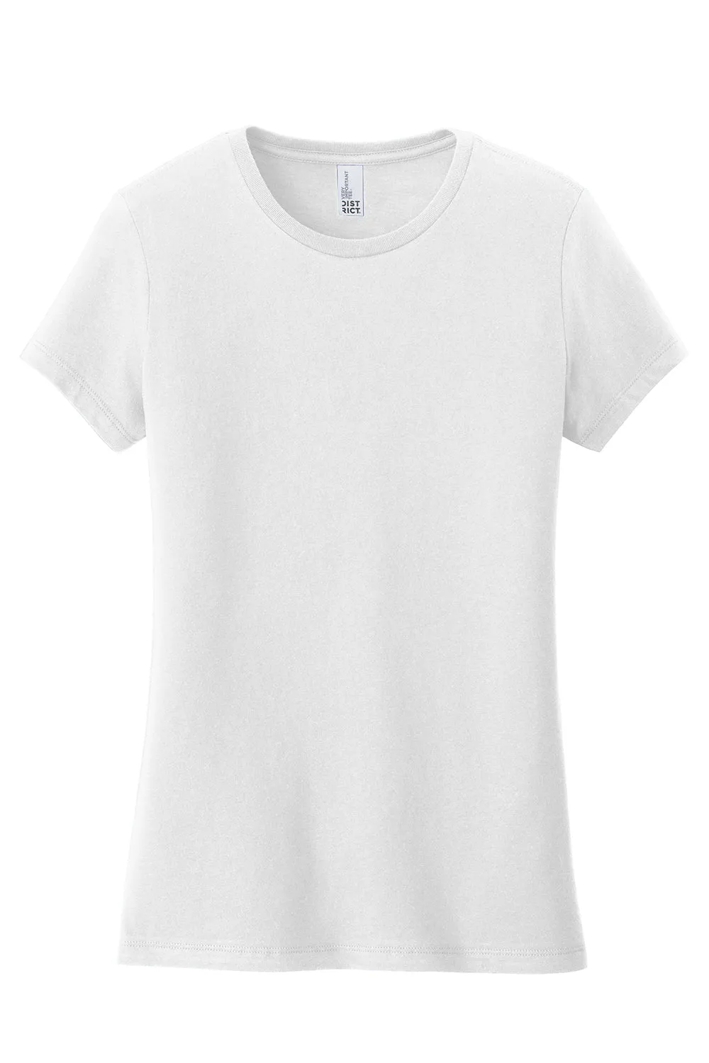 District Womens Very Important Short Sleeve Crewneck T-Shirt - White  Buy new Clothing District