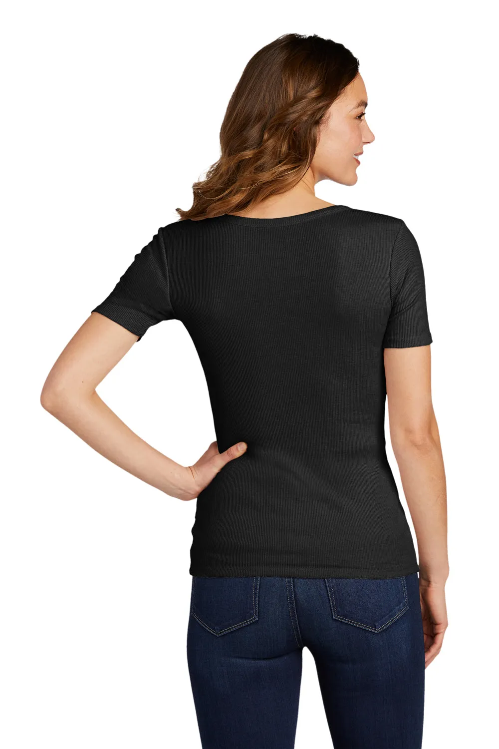 District Womens Very Important Short Sleeve Scoop Neck T-Shirt - Black  Buy new Clothing District