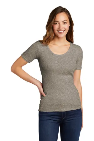 District Womens Very Important Short Sleeve Scoop Neck T-Shirt - Grey Frost  Buy new Clothing District