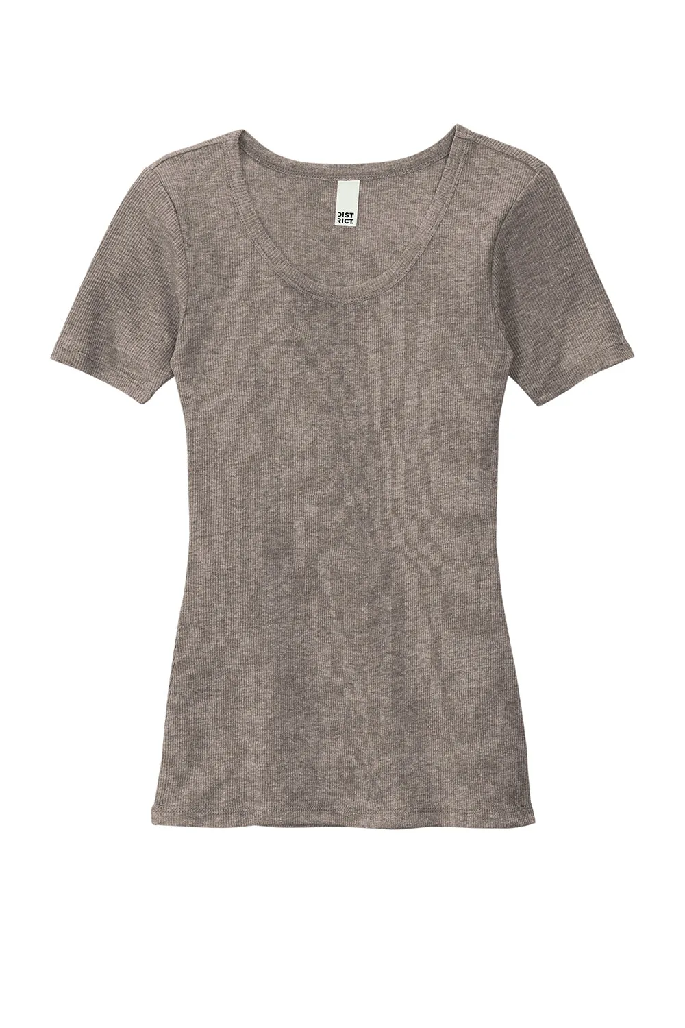 District Womens Very Important Short Sleeve Scoop Neck T-Shirt - Grey Frost  Buy new Clothing District