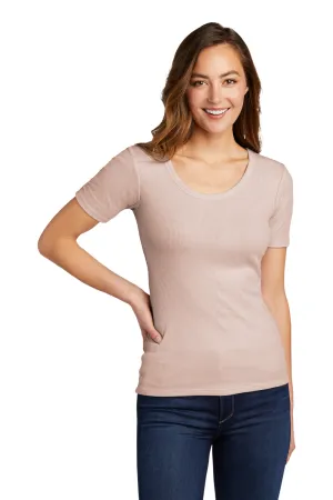 District Womens Very Important Short Sleeve Scoop Neck T-Shirt - Smokey Iris  Buy new Clothing District