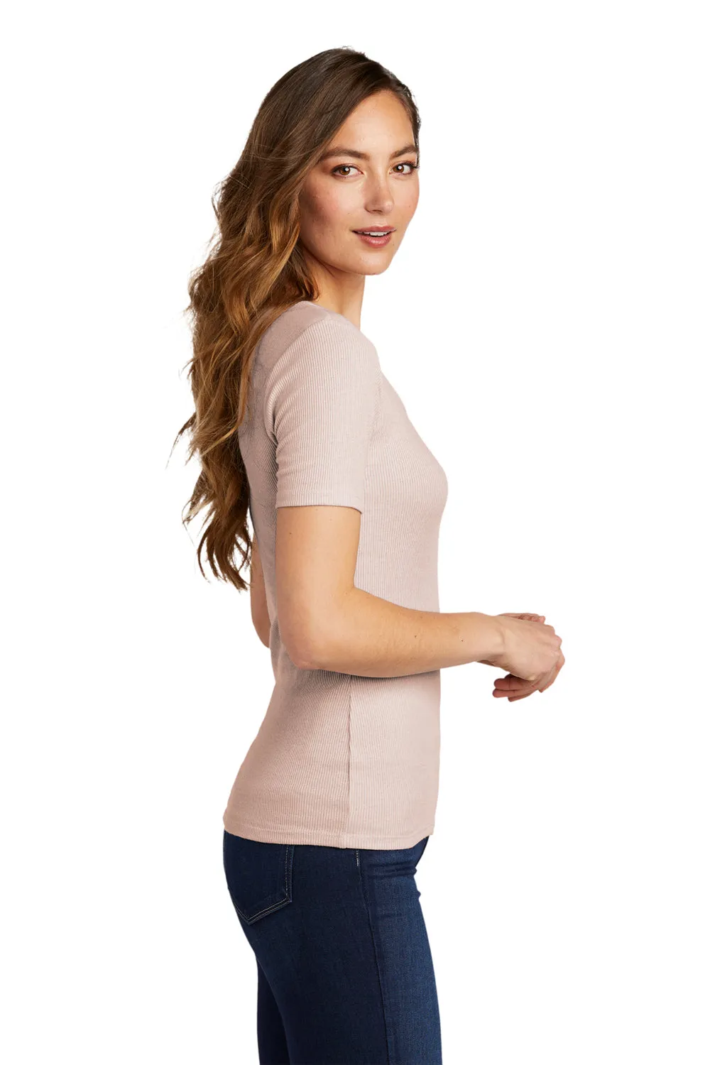 District Womens Very Important Short Sleeve Scoop Neck T-Shirt - Smokey Iris  Buy new Clothing District