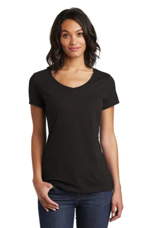 District Womens Very Important Short Sleeve V-Neck T-Shirt - Black  Buy new Clothing District