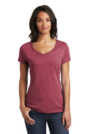 District Womens Very Important Short Sleeve V-Neck T-Shirt - Heather Cardinal Red  Buy new Clothing District