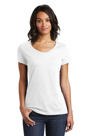 District Womens Very Important Short Sleeve V-Neck T-Shirt - White  Buy new Clothing District