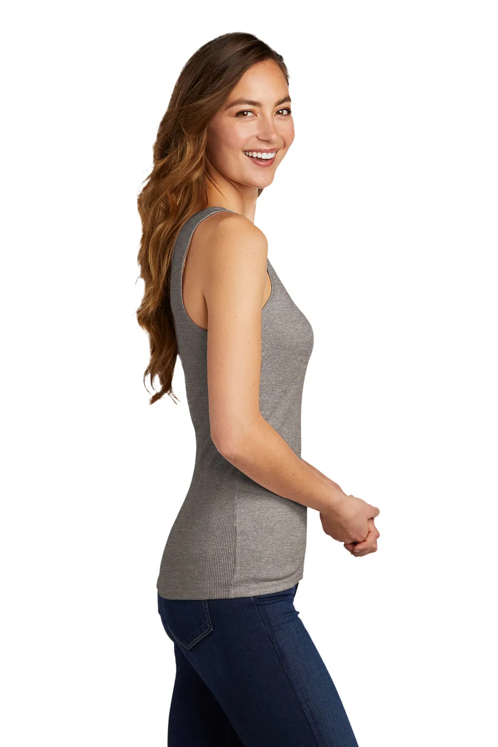 District Womens Very Important Tank Top - Grey Frost - Closeout  Buy new Clothing District