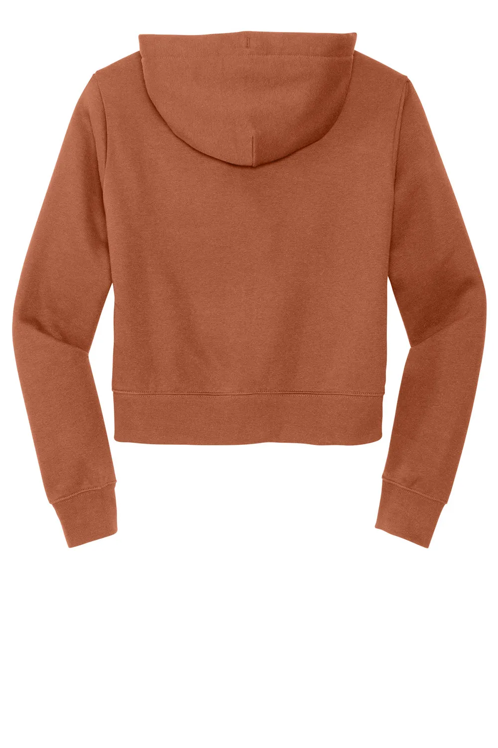District Womens V.I.T. Fleece Full Zip Hooded Sweatshirt Hoodie w/ Pockets - Desert Rose  Buy new Clothing District