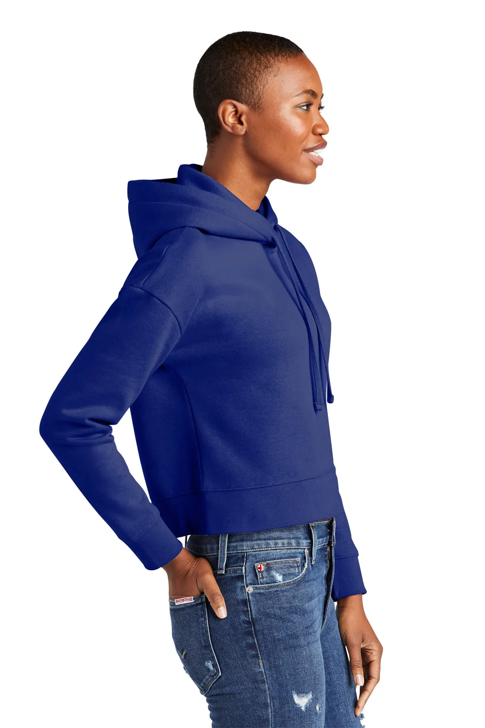 District Womens V.I.T. Fleece Hooded Sweatshirt Hoodie - Deep Royal Blue  Buy new Clothing District