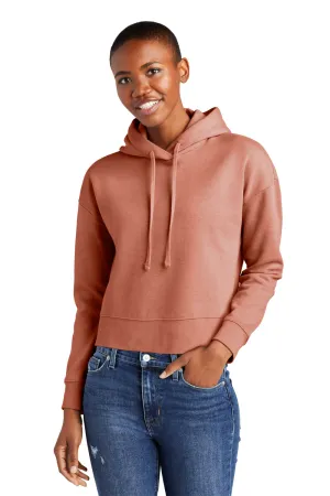 District Womens V.I.T. Fleece Hooded Sweatshirt Hoodie - Desert Rose  Buy new Clothing District