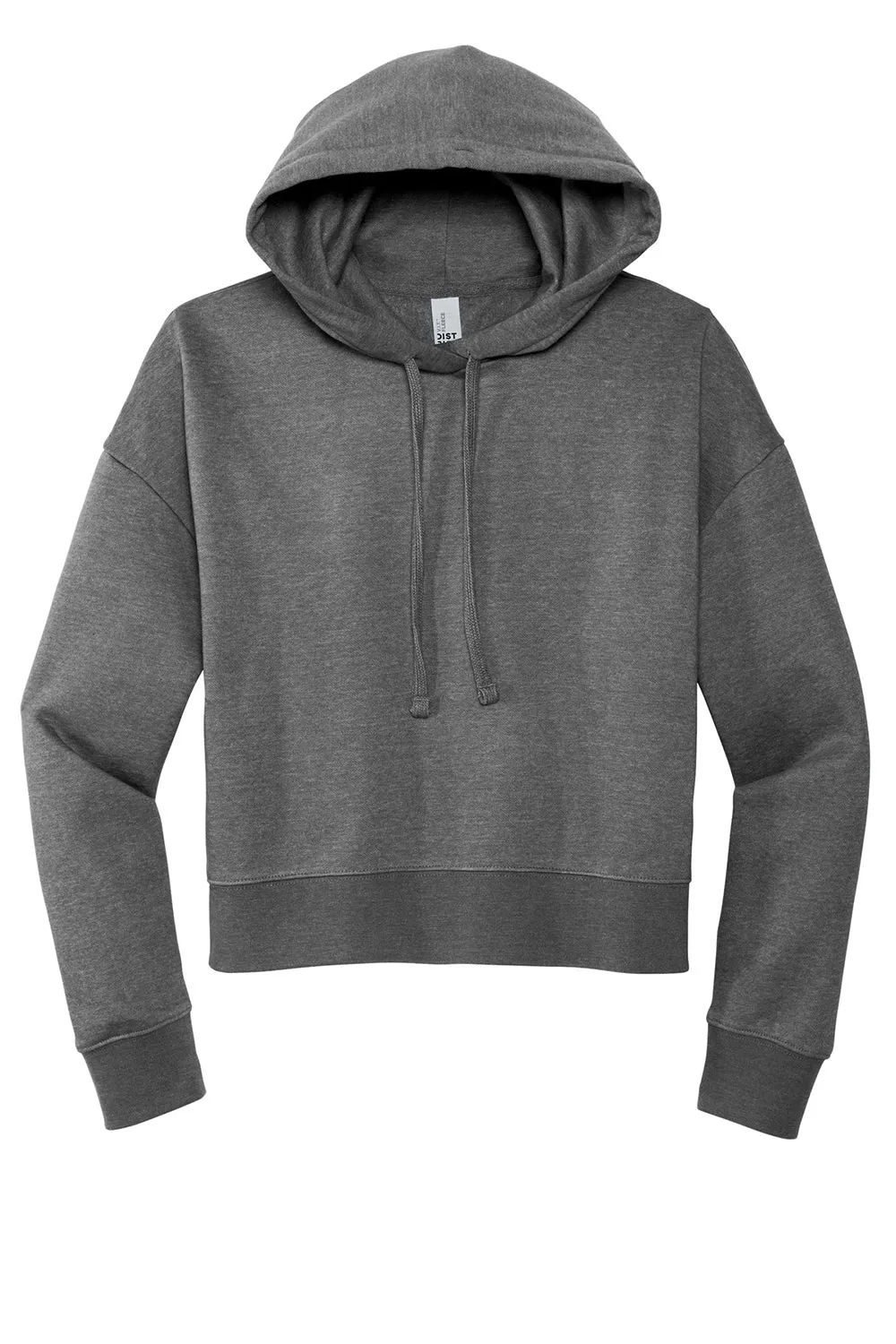 District Womens V.I.T. Fleece Hooded Sweatshirt Hoodie - Heather Charcoal Grey  Buy new Clothing District