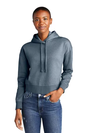 District Womens V.I.T. Fleece Hooded Sweatshirt Hoodie - Heather Flint Blue  Buy new Clothing District