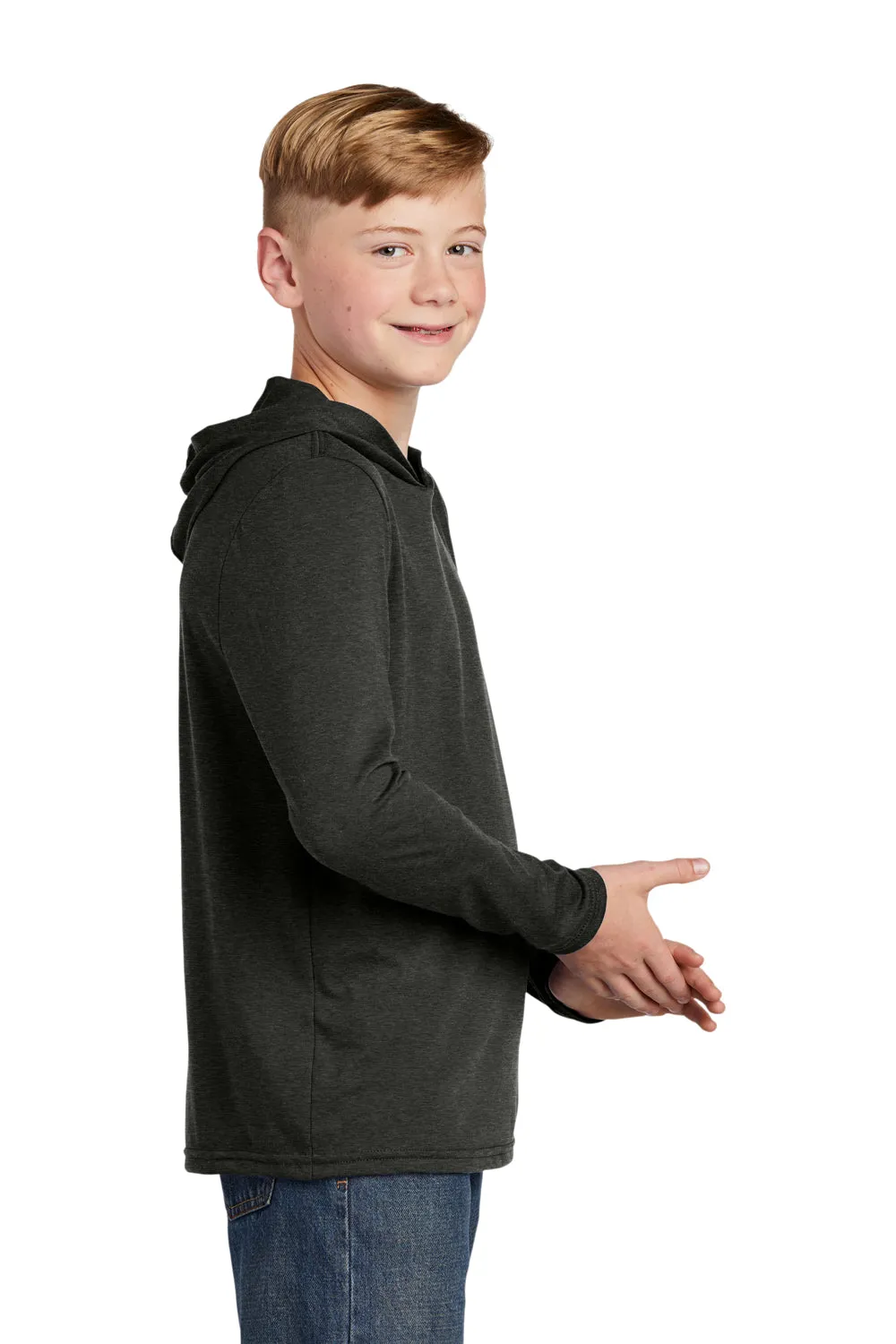 District Youth Perfect Long Sleeve Hooded T-Shirt Hoodie - Black Frost  Buy new Clothing District