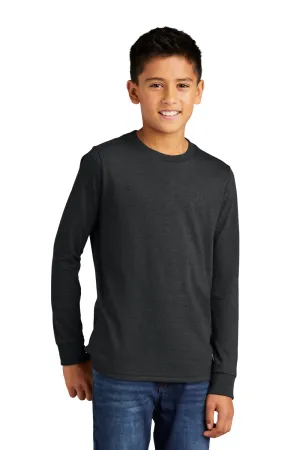 District Youth Perfect Tri Long Sleeve Crewneck T-Shirt - Black Frost  Buy new Clothing District
