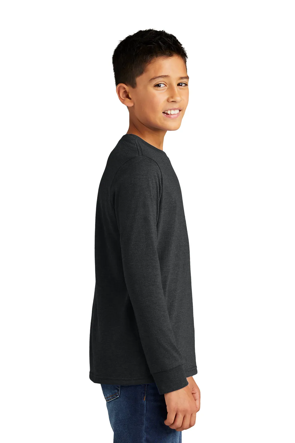 District Youth Perfect Tri Long Sleeve Crewneck T-Shirt - Black Frost  Buy new Clothing District