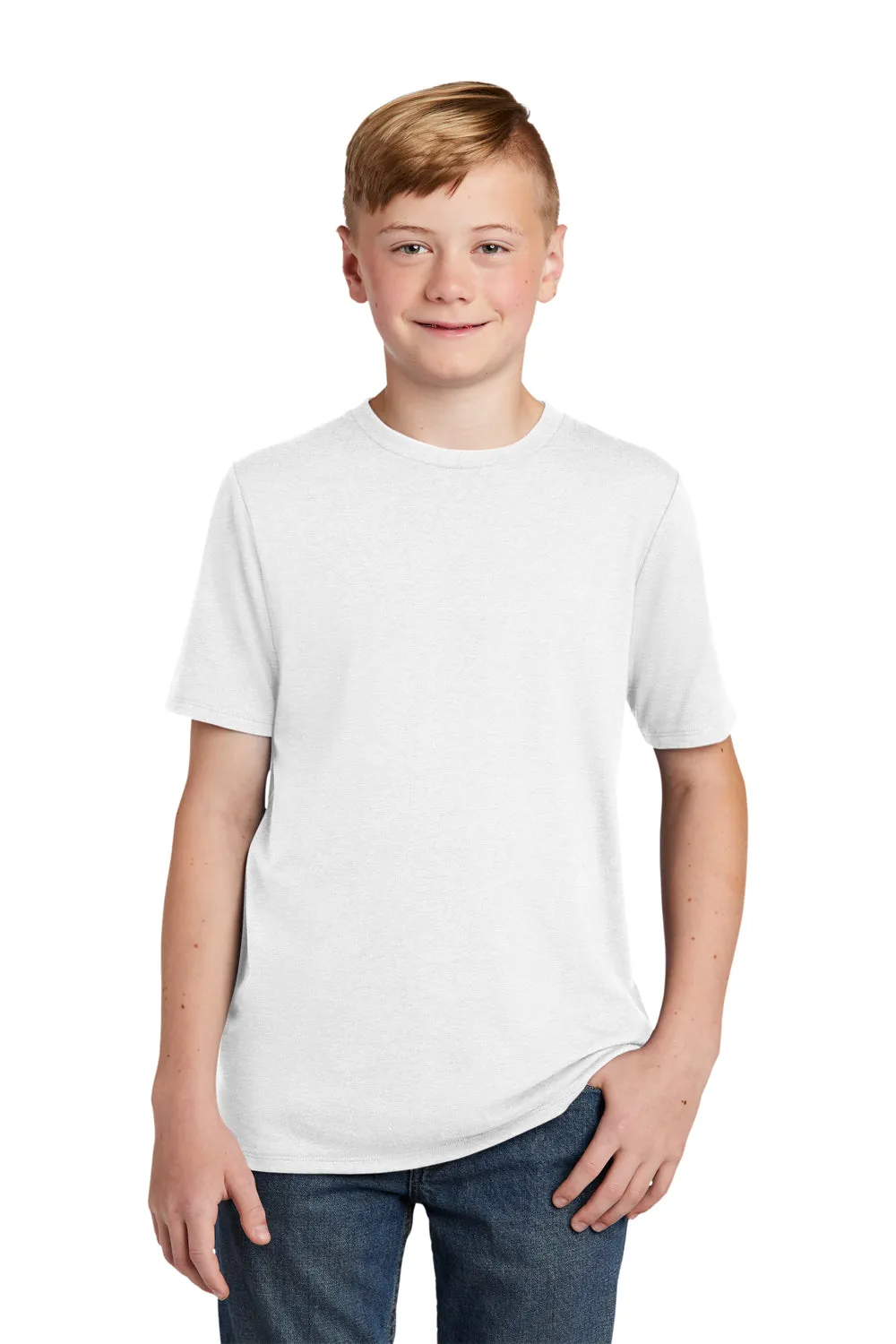 District Youth Perfect Tri Short Sleeve Crewneck T-Shirt - White  Buy new Clothing District
