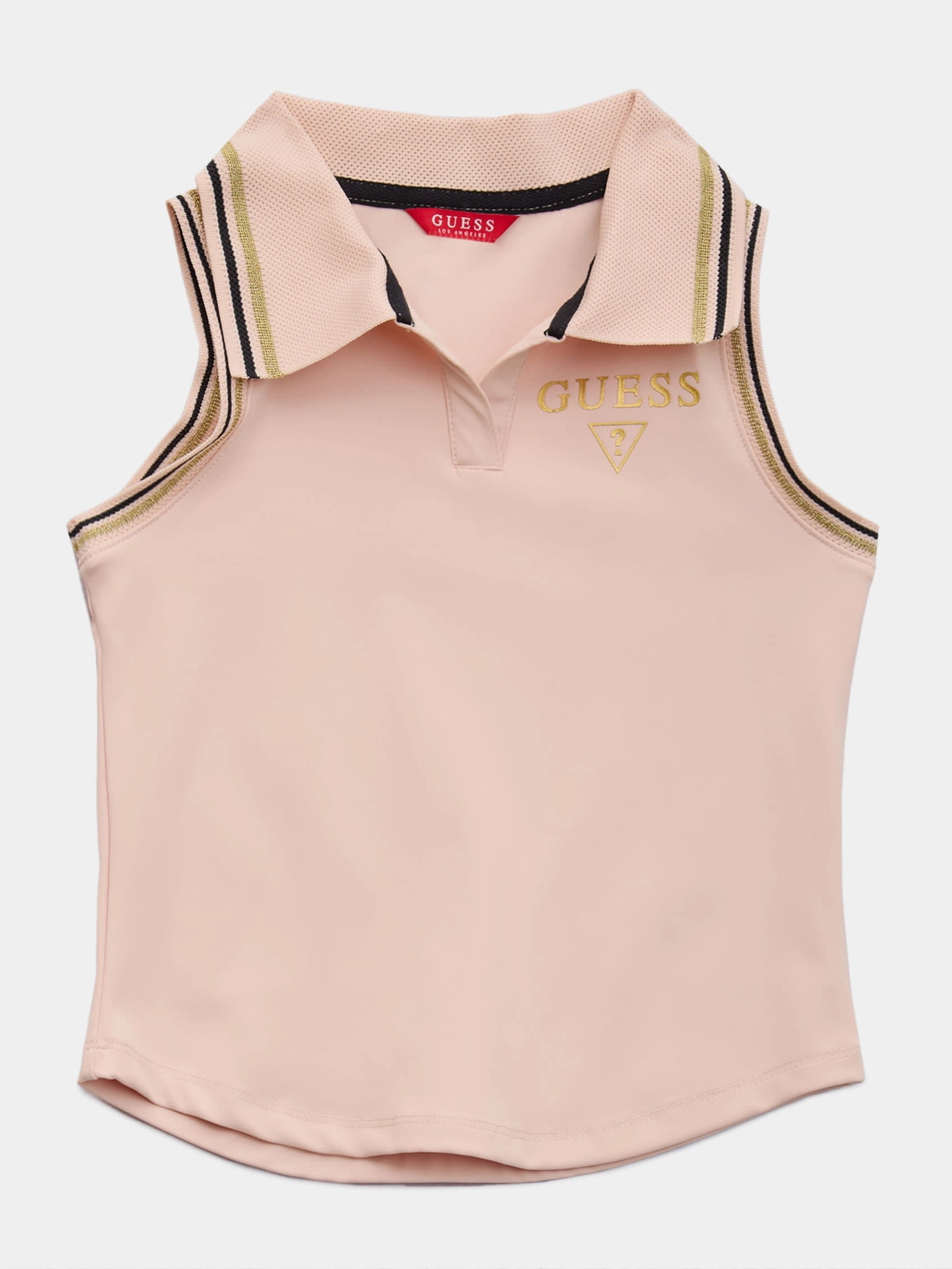 Dove Tennis Sleeveless Polo (7-14) Girls Tunic Top