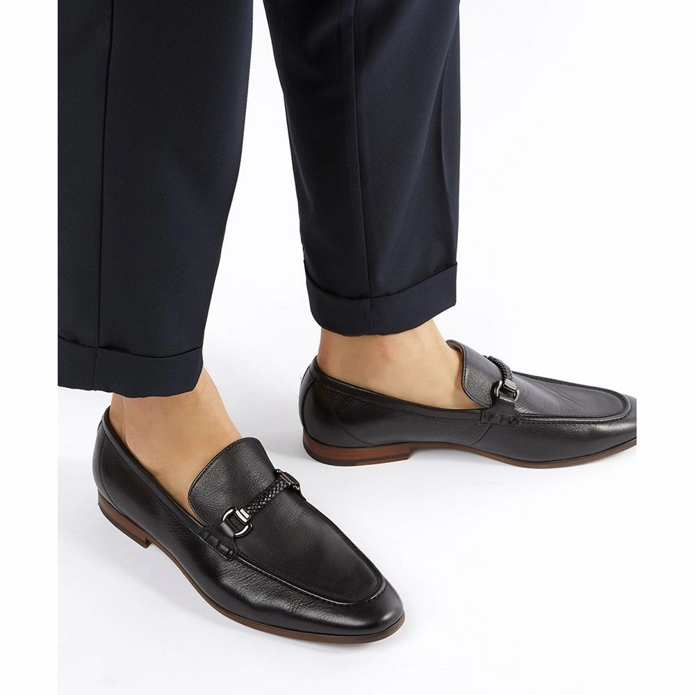Dune Santino Woven Trim Loafers Men's Sports Casual Shoes