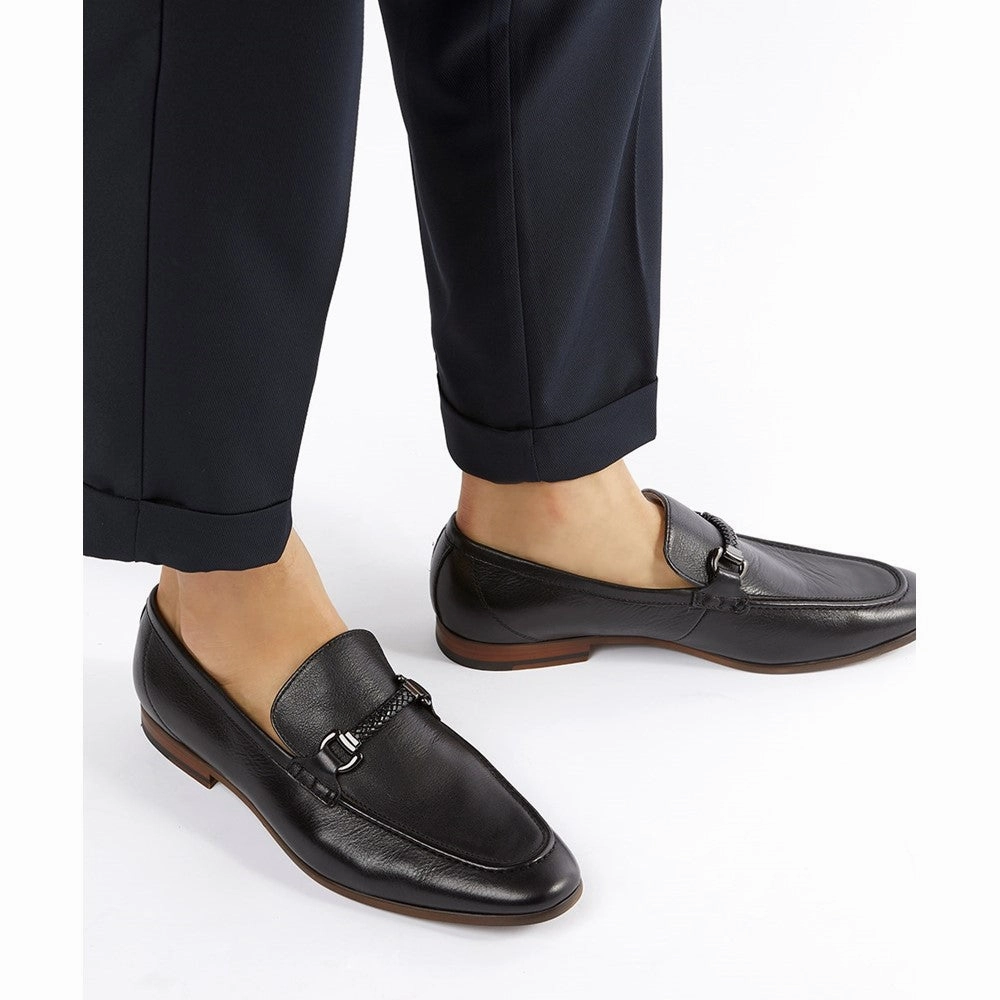 Dune Santino Woven Trim Loafers Men's Sports Casual Shoes