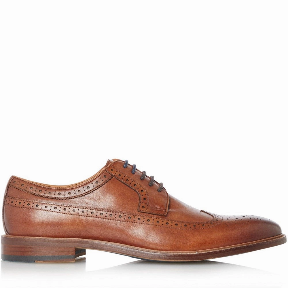 Dune Superior Leather Wingtip Brogue Shoes Men's Sports Casual Shoes