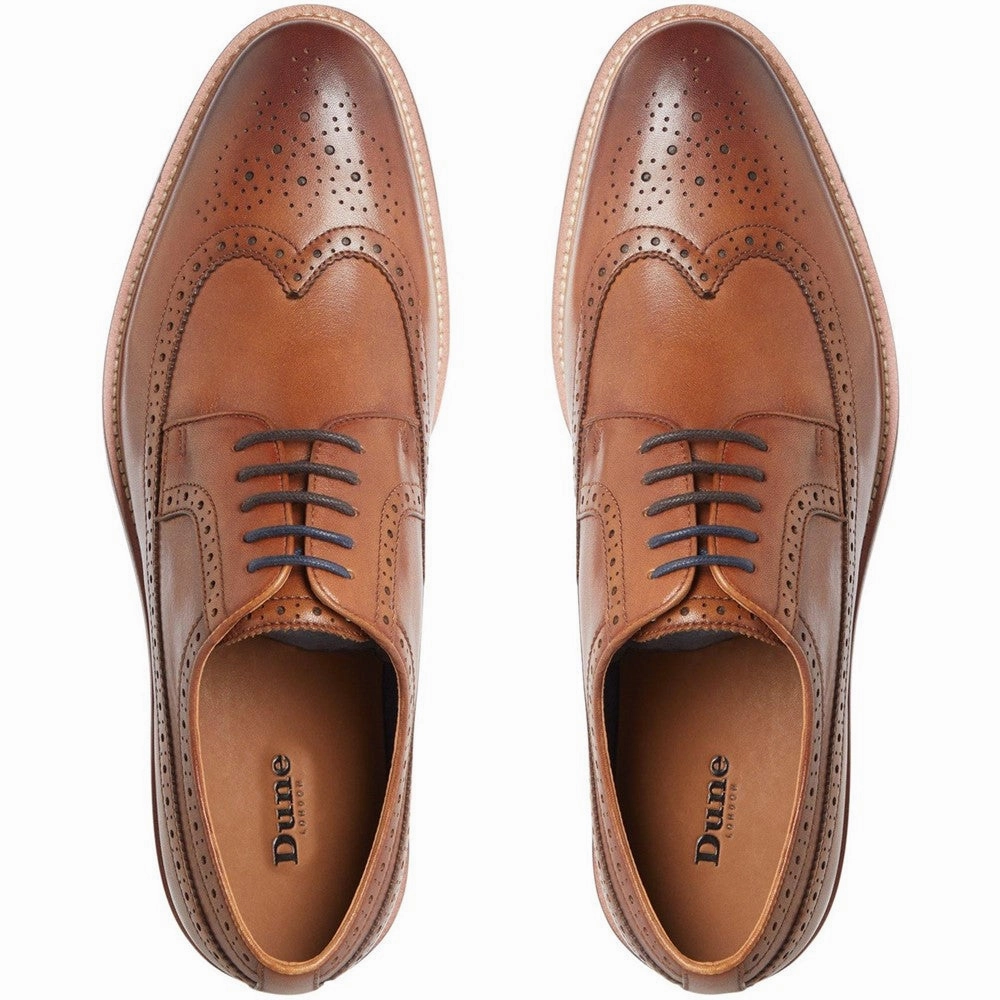 Dune Superior Leather Wingtip Brogue Shoes Men's Sports Casual Shoes