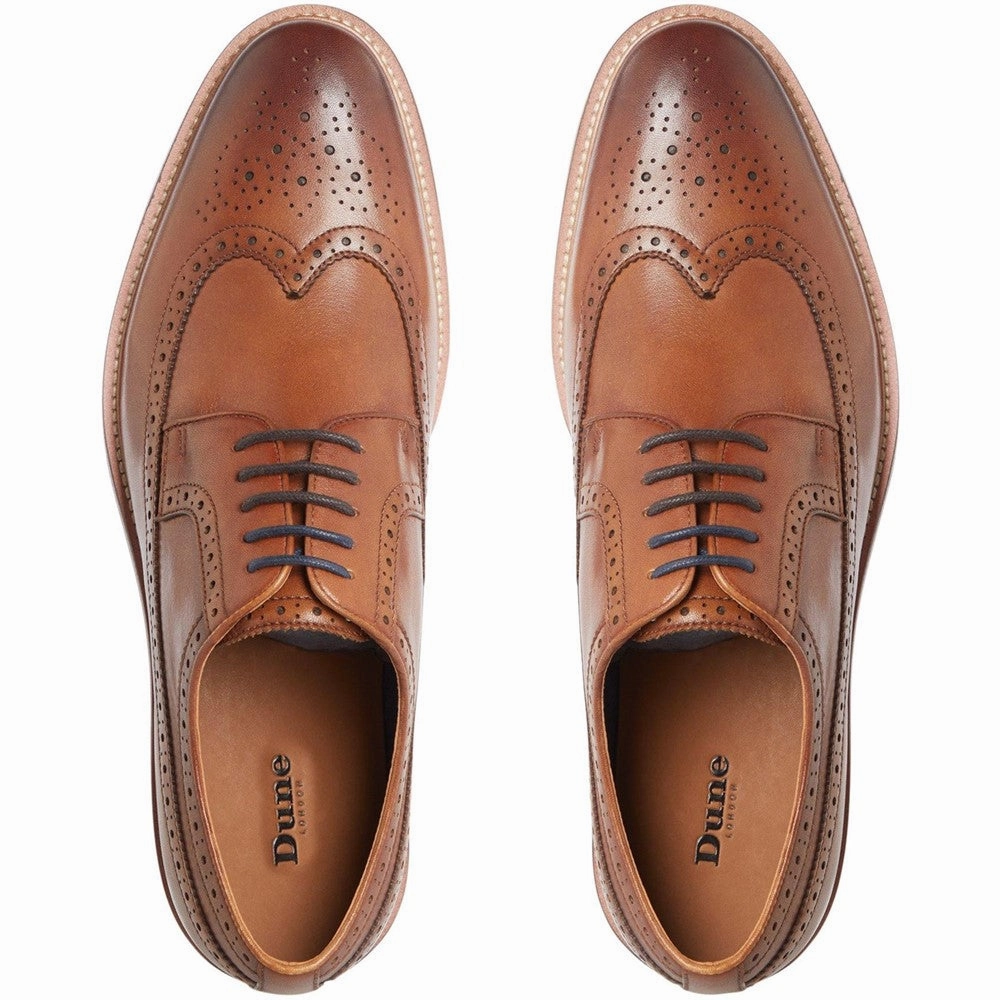Dune Superior Leather Wingtip Brogue Shoes Men's Sports Casual Shoes