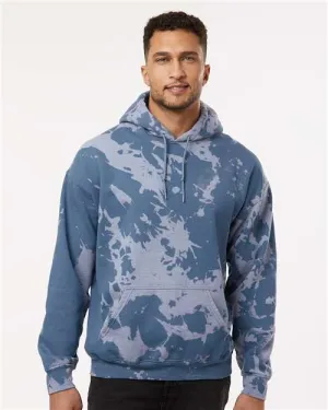 Dyenomite 680BW Essential Fleece Bleach Wash Hooded Sweatshirt
