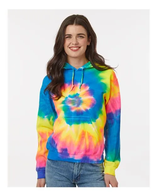 Dyenomite 680VR Blended Tie-Dyed Hooded Sweatshirt