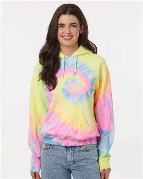Dyenomite 680VR Blended Tie-Dyed Hooded Sweatshirt