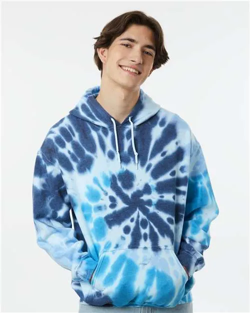 Dyenomite 680VR Blended Tie-Dyed Hooded Sweatshirt