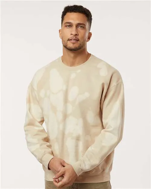 Dyenomite 681BW Essential Fleece Bleach Wash Crewneck Sweatshirt