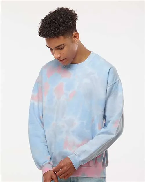 Dyenomite 681VR Blended Tie-Dyed Crewneck Sweatshirt