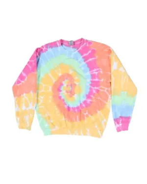 Dyenomite 681VR Blended Tie-Dyed Crewneck Sweatshirt