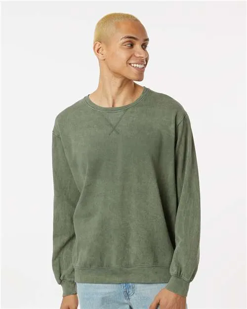 Dyenomite 845MW Premium Fleece Mineral Wash Crewneck Sweatshirt