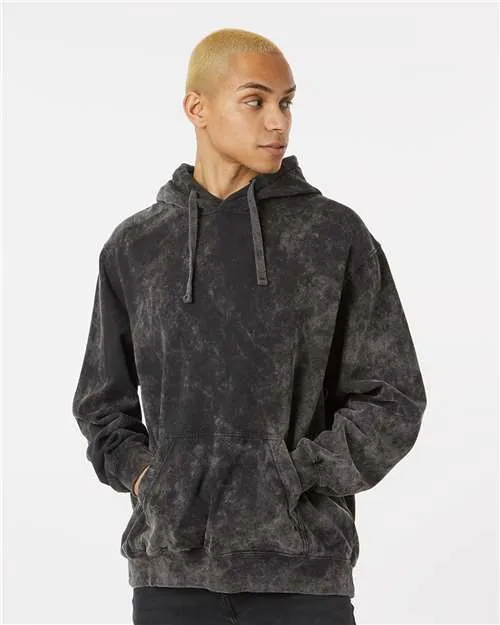 Dyenomite 854MW Premium Fleece Mineral Wash Hooded Sweatshirt