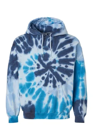 Dyenomite Mens Blended Tie Dyed Hooded Sweatshirt Hoodie w/ Pouch Pocket - Stillwater Clothing Dyenomite