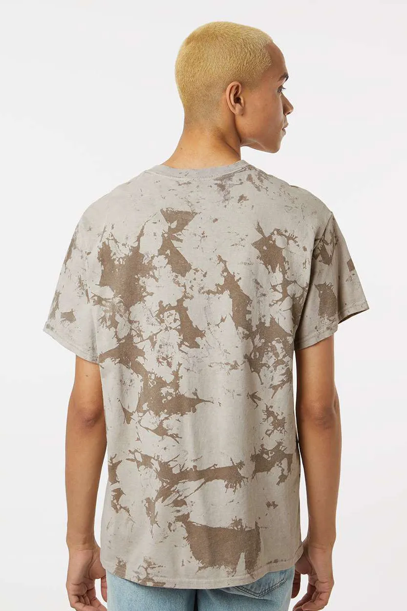 Dyenomite Mens Crush Tie Dyed Short Sleeve Crewneck T-Shirt - Coyote Clothing Dyenomite