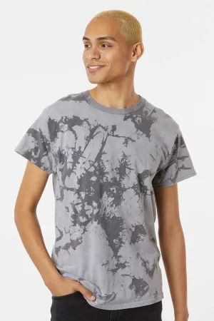 Dyenomite Mens Crush Tie Dyed Short Sleeve Crewneck T-Shirt - Stone Clothing Dyenomite