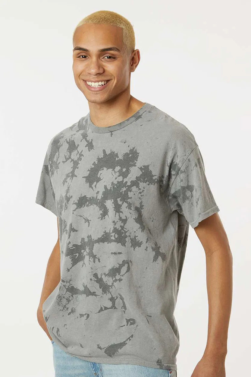 Dyenomite Mens Crush Tie Dyed Short Sleeve Crewneck T-Shirt - Tank Clothing Dyenomite