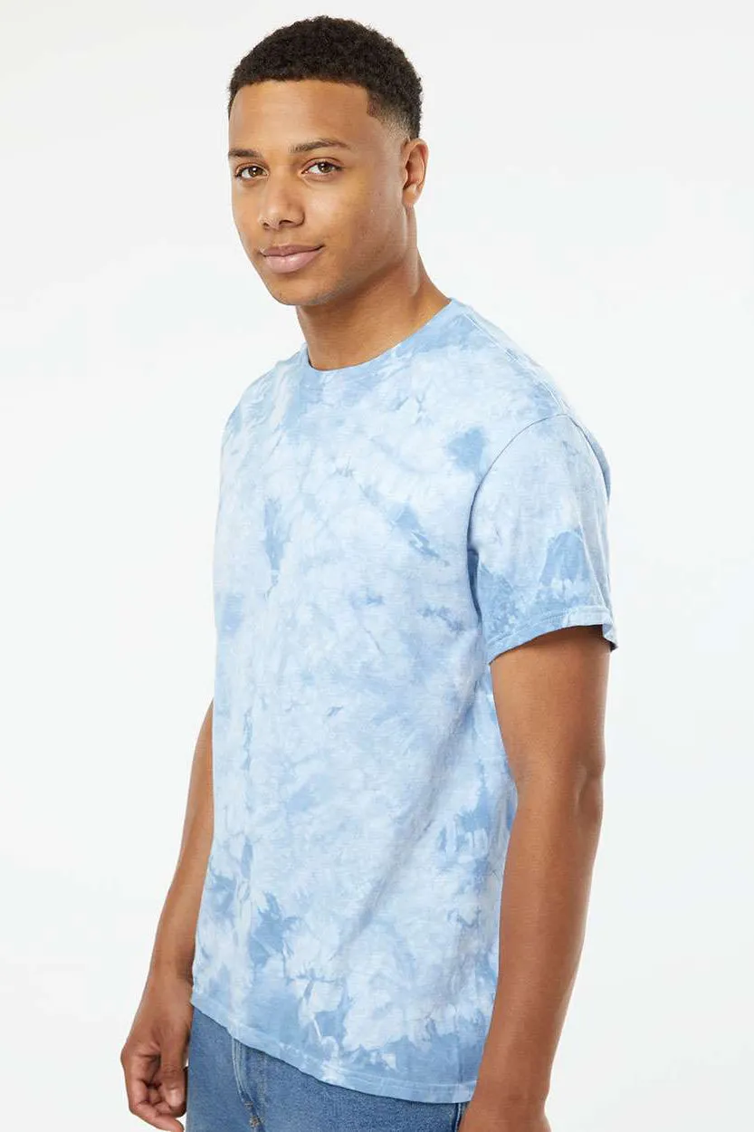 Dyenomite Mens Crystal Tie Dyed Short Sleeve Crewneck T-Shirt - Manhattan Clothing Dyenomite