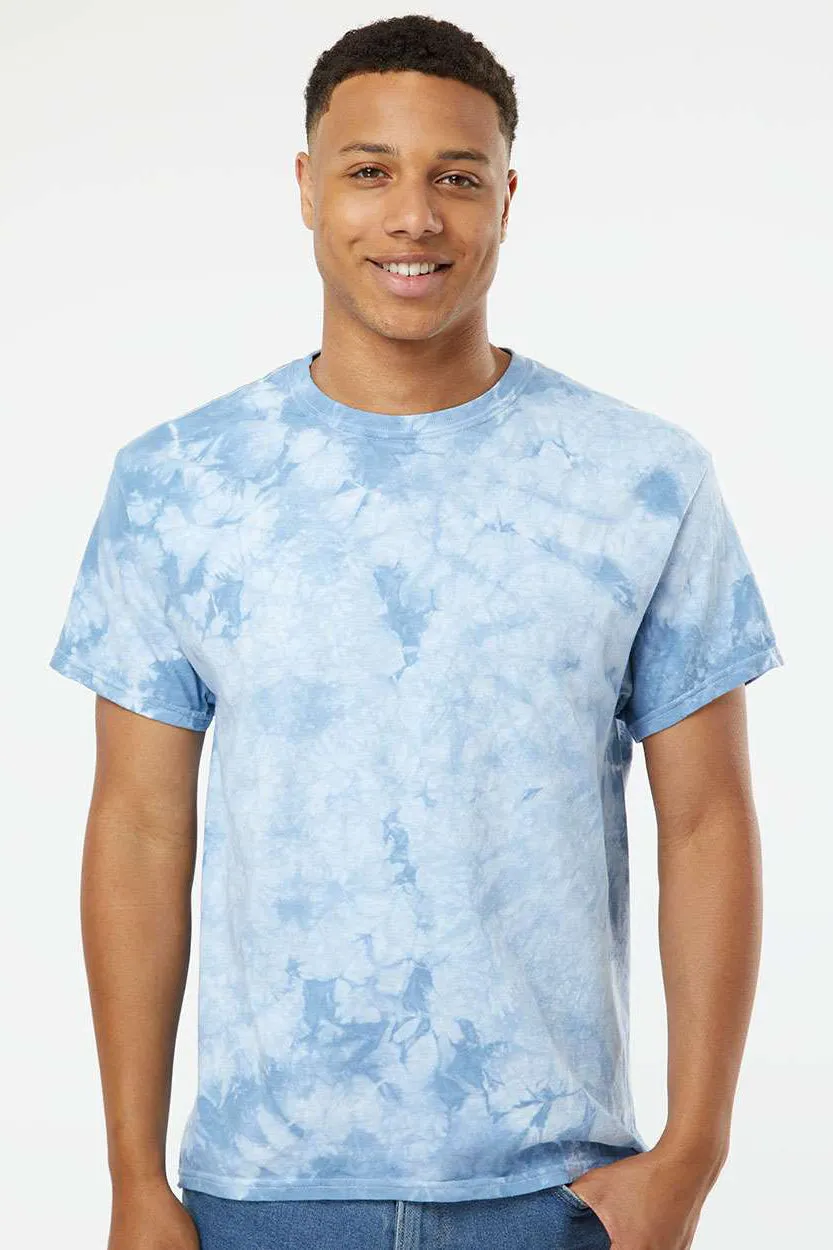 Dyenomite Mens Crystal Tie Dyed Short Sleeve Crewneck T-Shirt - Manhattan Clothing Dyenomite