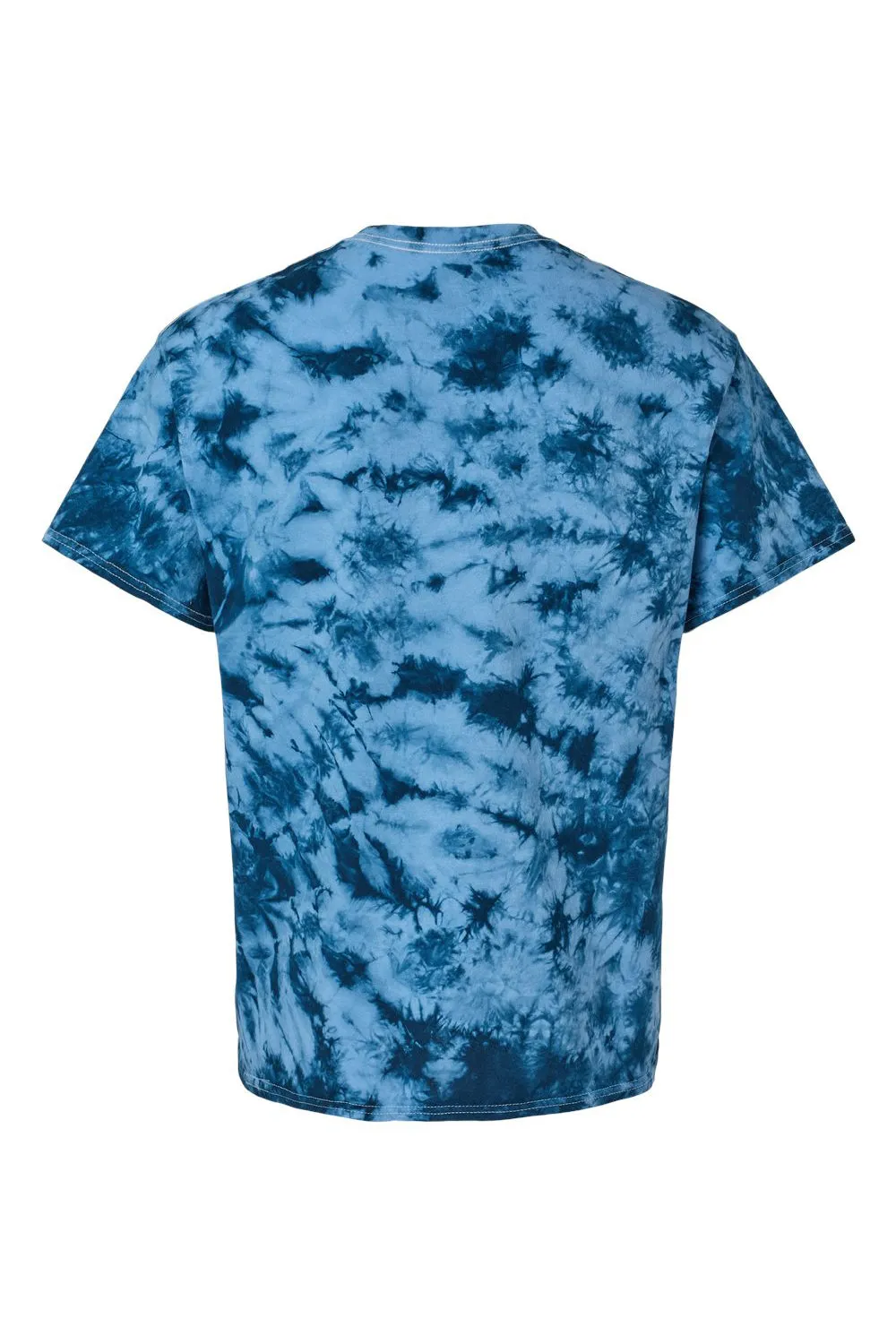 Dyenomite Mens Crystal Tie Dyed Short Sleeve Crewneck T-Shirt - Navy Blue/Columbia Clothing Dyenomite
