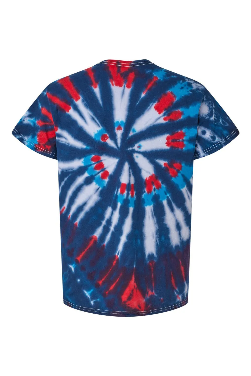 Dyenomite Mens Cut Spiral Tie Dyed Short Sleeve Crewneck T-Shirt - Americus Clothing Dyenomite