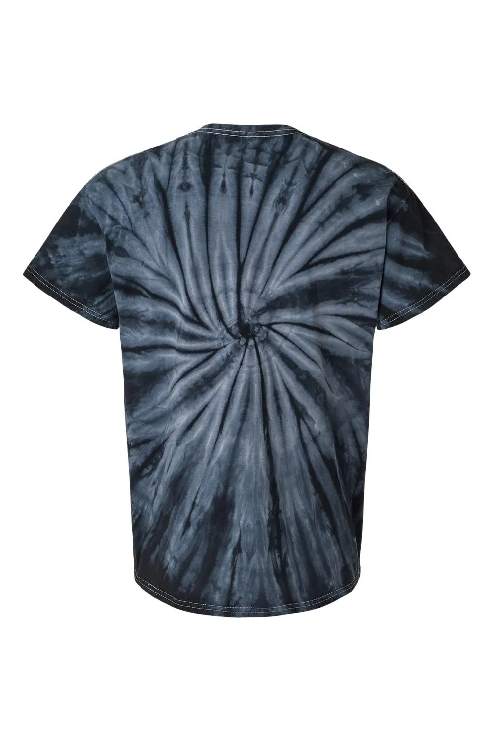 Dyenomite Mens Cyclone Pinwheel Tie Dyed Short Sleeve Crewneck T-Shirt - Black Clothing Dyenomite