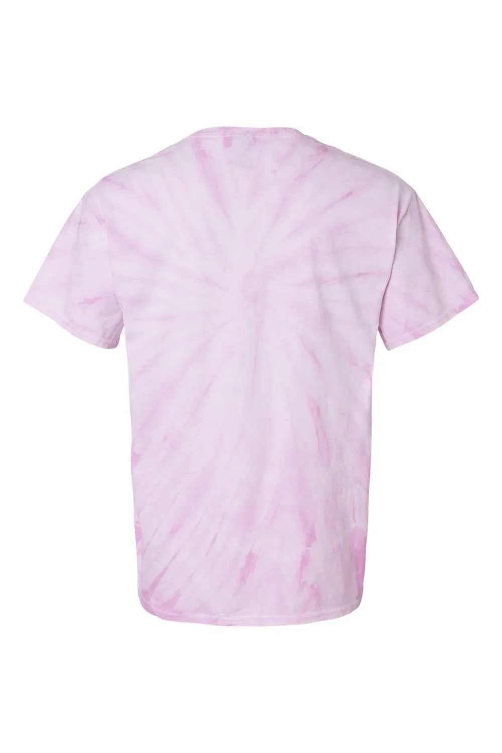 Dyenomite Mens Cyclone Pinwheel Tie Dyed Short Sleeve Crewneck T-Shirt - Lilac Clothing Dyenomite