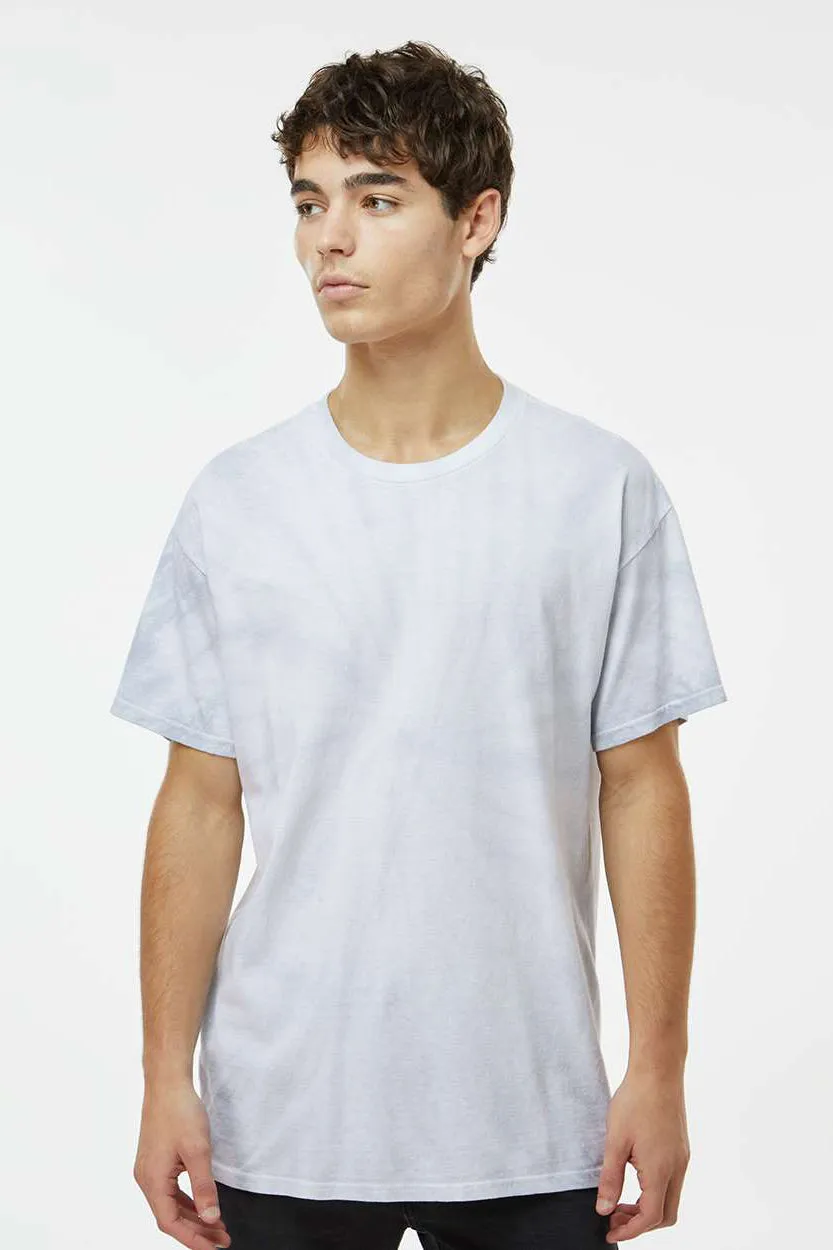 Dyenomite Mens Cyclone Pinwheel Tie Dyed Short Sleeve Crewneck T-Shirt - Moth Clothing Dyenomite