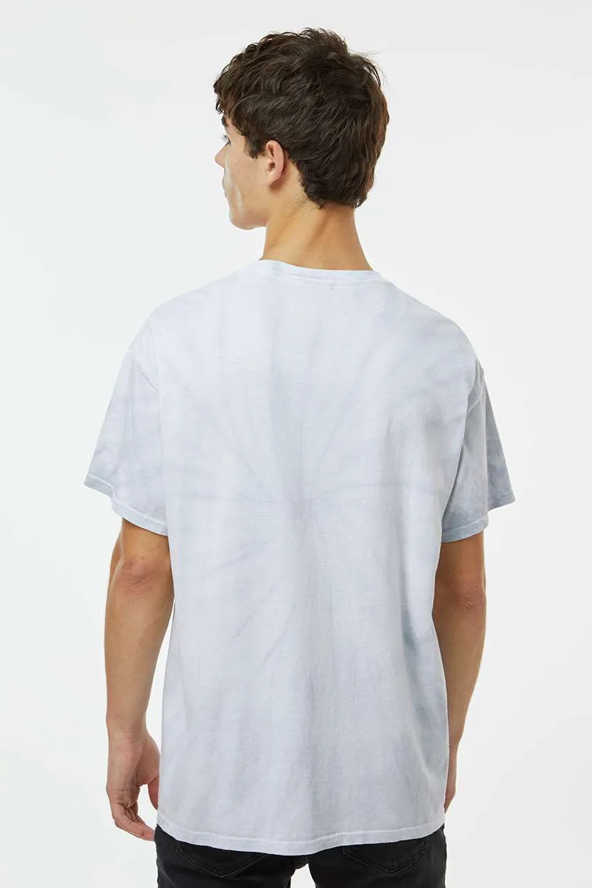 Dyenomite Mens Cyclone Pinwheel Tie Dyed Short Sleeve Crewneck T-Shirt - Moth Clothing Dyenomite