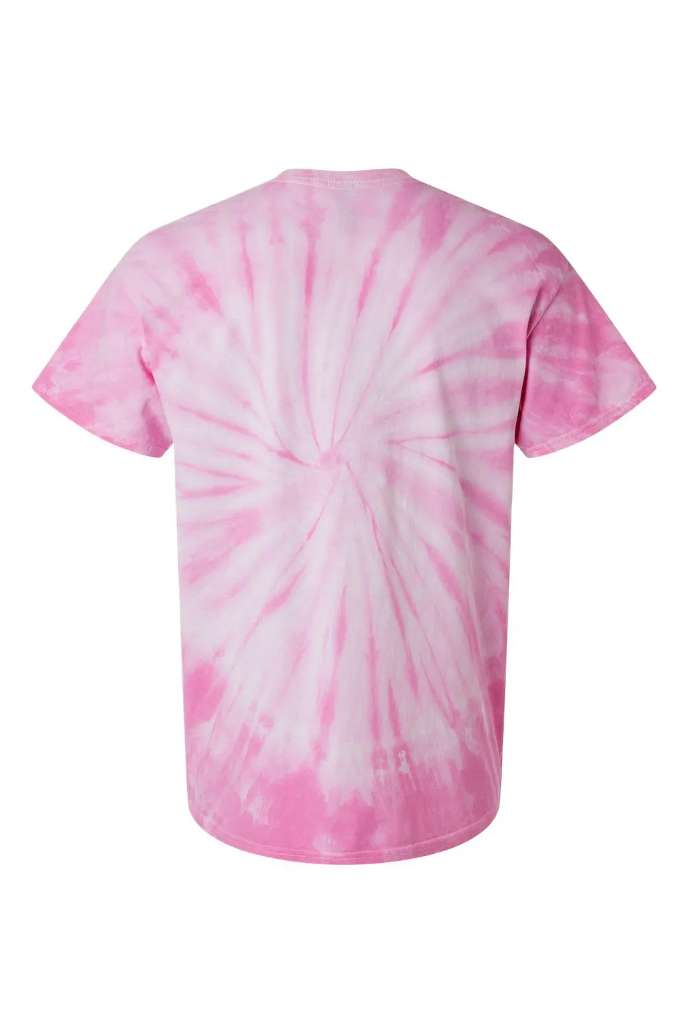 Dyenomite Mens Cyclone Pinwheel Tie Dyed Short Sleeve Crewneck T-Shirt - Pink Clothing Dyenomite