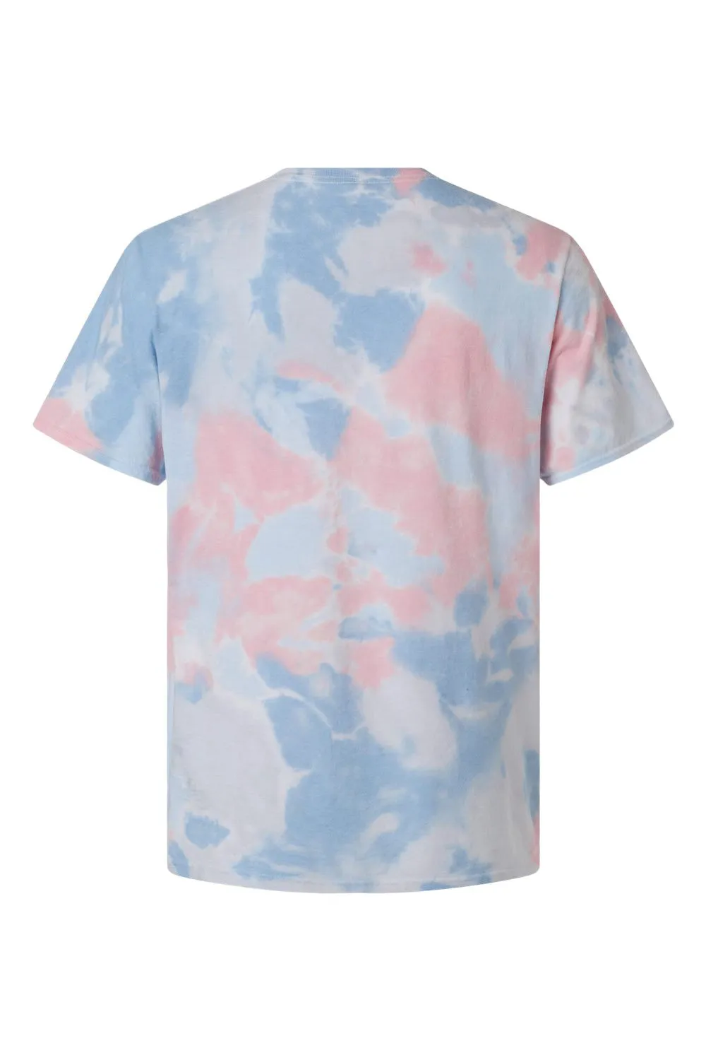 Dyenomite Mens Dream Tie Dyed Short Sleeve Crewneck T-Shirt - Coral Clothing Dyenomite